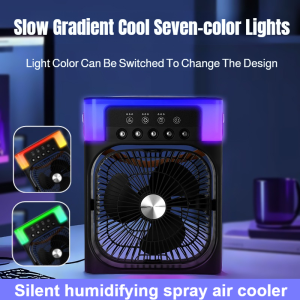 Large Spray Fan Humidifier USB Water Adding Outdoor Portable Office Angle Adjustable Cooling Desktop Fan加大款喷雾风扇加湿器