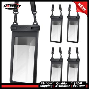 【HOSPORT】 5pcs Floating Phone Dry Bag with Lanyard Ideal for Swimming Boating and Water Sports
