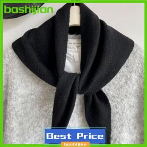 bashijian ผ้าพันคอถักไหมพรมสามเหลี่ยมสไตล์เกาหลีผ้าพันคอสตรีผ้าพันคอถักผ้าพันคอถักผ้าพันคอถักอเนกประสงค์อบอุ่น