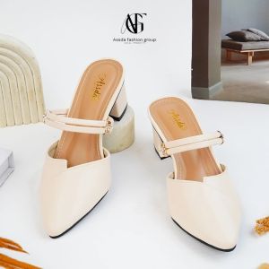 asd 02/ sandal heels wanita / sandal wanita terbaru / sandal perempuan mewah / sendal slop perempuan / sandal cewek kekinian / sandal wanita branded / sandal wanita casual  / sandal wanita terlaris /Mules Wanita Heels / Hak 5 Cm/bisa cod