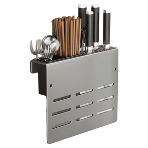 IDEAL Heavy Duty Cutting Board Rack Carbon Steel Multifunctional Kitchen Rack Chopstick Holder Save Space Wall-Mounted Holder Kitchen
