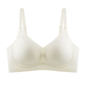 【SINGABRALETTE】Small Breasts Gathered Bra Anti-Sagging Wireless Fixed Cup Push Up Bra SeamlessSoft Support Breathable Underwear內衣女