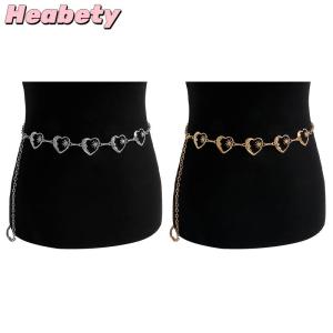 Heabety Harajuku Punk Moon Metal Belts Women Vintage Punk Gothic Moon Sun High Waist Chain Belts Pendant Belts Female