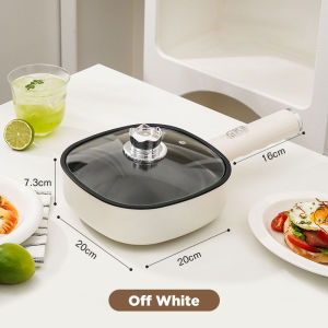 Dreepor Multifunctional Breakfast Egg Pan Steak Pan 600W Non-stick Mini Electric Frying Pan Household Egg Omelette Frying Pan