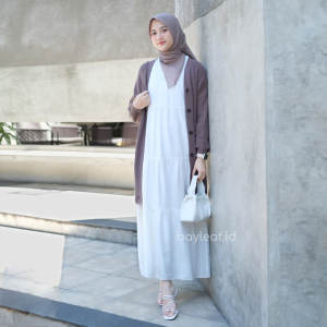 Bayleaf.id Greta Dress TANPA LENGAN Panjang Baju 120 Cm (HANYA LUARAN)