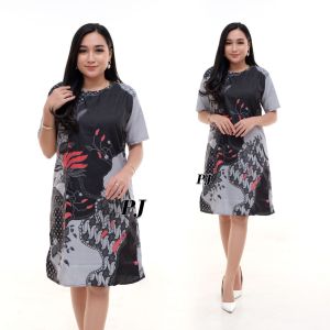 Dress Batik Wanita Termurah Jumbo M L XL XXL XXXL Kekinian