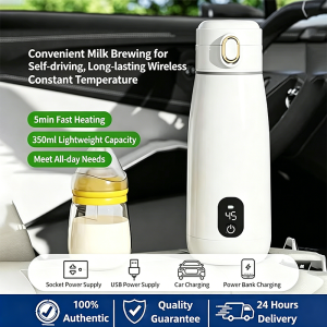 SG（Ready Stock)Outdoor smart constant temperature milk cup baby portable milk regulator milk cup constant temperature wireless heating rechargeable USB