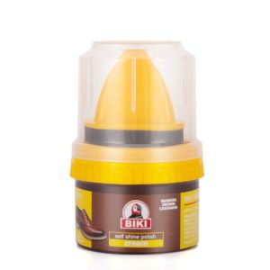 Semir Sepatu Kulit Coklat Portable Dengan Kuas Perawatan Pelindung Kulit Anti Luntur Anti Air