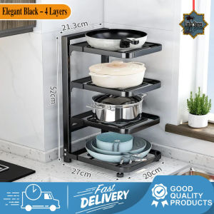 Cabinet Shelf Organizer Stainless Steel Pot Organizer Rack Kitchen Storage Rack Pot Cover Rack Pot Organizer Storage Rack Multipurpose Rack