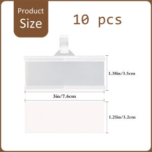 10ชิ้น ป้ายราคาพลาสติก ชั้นวาง ป้ายพลาสติก อุปกรณ์ร้านค้า ป้ายแขวนชั้นวางสินค้า Price Tag Label Hook Shelf ป้ายพลาสติกร้านค้าขายของ