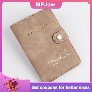 【MPJow】 Waterproof Passport Holder Covers Case Travel PU Leather Credit Card Wallet Cute Passport Book For Women Men Passport Cover