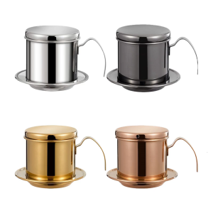 Portable Coffee Dripper With 304 Stainless Steel Mesh Quick Brewing Easy Cleaning Designs Vietnamese Coffee Dripper