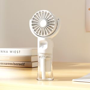 SG 🔥[READY STOCK] 10000mAh Portable Fan Rechargeable Mini Fan Handheld Fan USB Charging Hanging Fan With LED Display