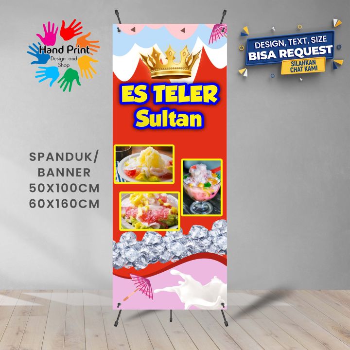 Spanduk Banner Es Teler Sultan Merah Gratis Memesan Desain Lazada