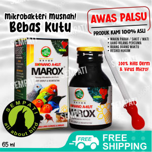 SEMPATI Marox-Akut Biojanna Obat Burung Sakit Kutuan Gurem Caplak Jamuran Luka Meningkatkan Kualitas Bulu VTNMXAK