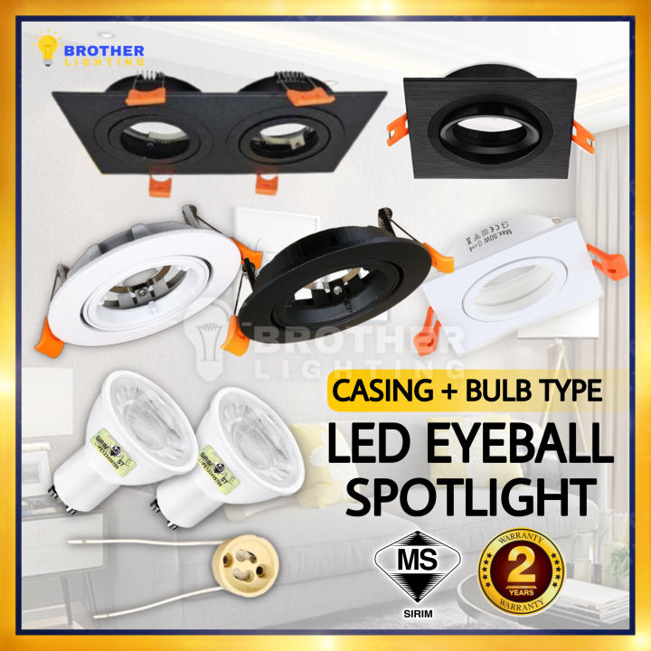 [SIRIM] LED Eyeball Light GU10 MR16 Spotlight Bulb Ceiling Lighting