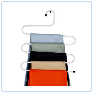 【DAILY ESSENTIAL】 S-Shaped 5-Tier Pants Hangers | Colour Options