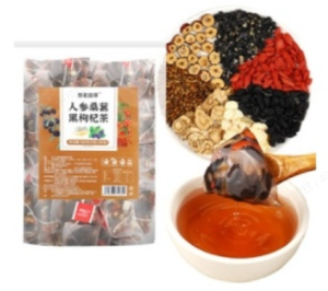 Organic Ginseng Five Treasure Tea Red Date Wolfberry Mulberry Kidney Nourish Blood Boost Work Drink Men Women Health Tea