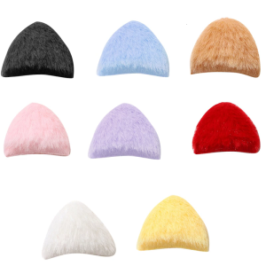 Pack of 10PCS Soft Furry Animal Ear Sewing Embellishment for Handmade Stuffed Toy Hair Accessories Clothing Crafting