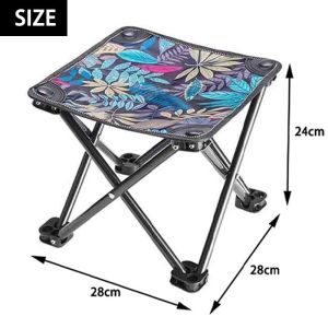 NipaHaven Multifunctional Folding Chair Outdoor Stool for Ideal for Camping Beach and Fishing Adventures