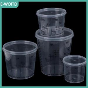 【E-WOITD】 Nhựa sơn trộn cup PP cứng Nhựa Điều Chỉnh sơn cup với bìa