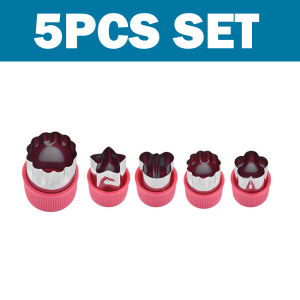 ALX MALAYSIA Anti-rust Food Grade Vegetable Stainless Steel Cutter Shapes 12pcs Set Baby Fruit Mold Cutter Food Decorative Fondant Cutter Pemotong Buah 切割器