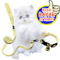 tali kucing jalan jalan harness o kucing model di leher tali tuntun kucing tali kucing dan kalung kucing lonceng kalung kucing Dan tali pannjang 1.5  meter untuk semua ukuran kucing. 