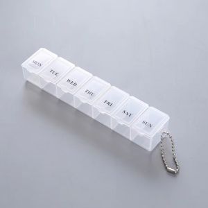 NOBLELUX Colorful Weekly Pill Box 7 Days Mini Size Pill Organizer Case Convenient Portable Container  Container Organizer For