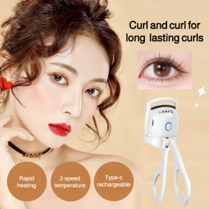 Eyelash Curler Lightweight Adjustable Corners Skin-friendly Silicone Safe and Anti-scald Low Temperature