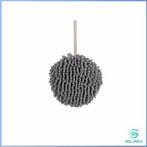 YOlanda ผ้าเช็ดมือ ผ้าไมโครไฟเบอร์ แบบตัวหนอน นุ่มดูดซับน้ำได้ดี ผ้าเช็ดมือทรงกลม towels