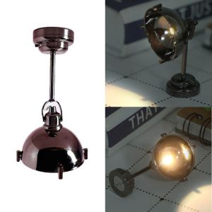 DOWNA 1:12 Đèn thủy tinh màu nhà búp bê Tự làm 10 Kiểu Dáng Đèn LED vàng thu nhỏ  Mini Đèn chùm trần nhà Phụ Kiện Nhà Búp Bê