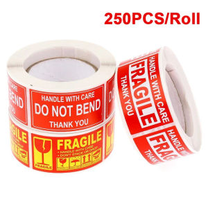 250Pcs/roll Fragile Warning Sticker Care Shipping Special Tag Useful Shipping Express Label Handle With Care Keep