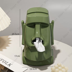 Creative Stone Figure Paper Towel Box Living Room Bedroom Table Decorative Kotak tisu Household Tissue Box
