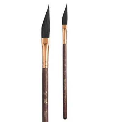Princeton Neptune Synthetic Squirrel Dagger Striper Brush (Excellent for Watercolor)