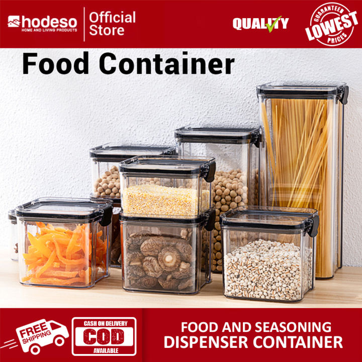 Hodeso Food Storage Box Spice Condiment Storage Seasoning Container  Food and Seasoning Dispenser Moisture-Proof Stackable Airtight Food  Storage