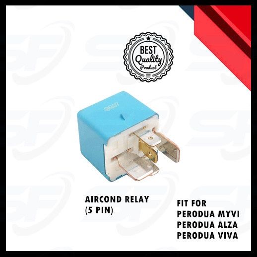 PERODUA MYVI ALZA VIVA AIRCOND RELAY (5 PIN) (1567002550) Lazada