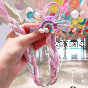 Jepit Rambut Palsu Anak Perempuan Model Sayap Unicorn Klip Warna Pelangi Aksesoris AK123 NOMIDE