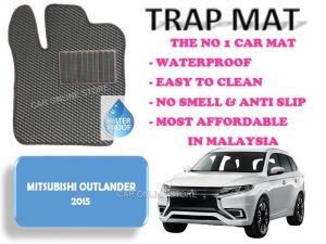 Mitsubishi Outlander 2015 TrapMat Customize Car Floor Mat 100%Waterproof AntiSlip Easy to Clean(Front & Rear) - Mitsubishi Accessories