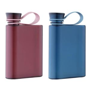Kirilgu Flat Water Bottle Flat Water Cups Water Mug Plastic Material Water Mugs 6B2Z9