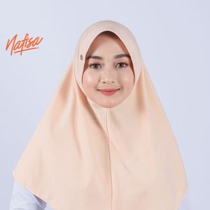 Nafisa Asha Size JUMBO | Kerudung Instan Pet Jumbo Antem | Hijab Bergo Kaos Syari Simple