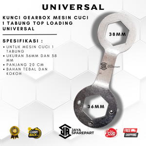 Kunci Mur Gear Box Mesin Cuci 1 Tabung Top Loading Kunci Kopling Baut Gearbox Otomatis