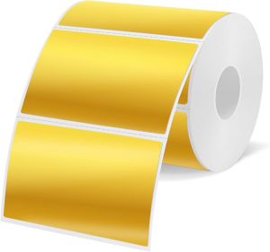 3x2 Inch Holographic Thermal Labels Purple Thermal Sticker Labels Rainbow Glitter Thermal Stickers for Price Barcode Mailing Name DIY Custom Logo Design 200 Labels/1 Roll