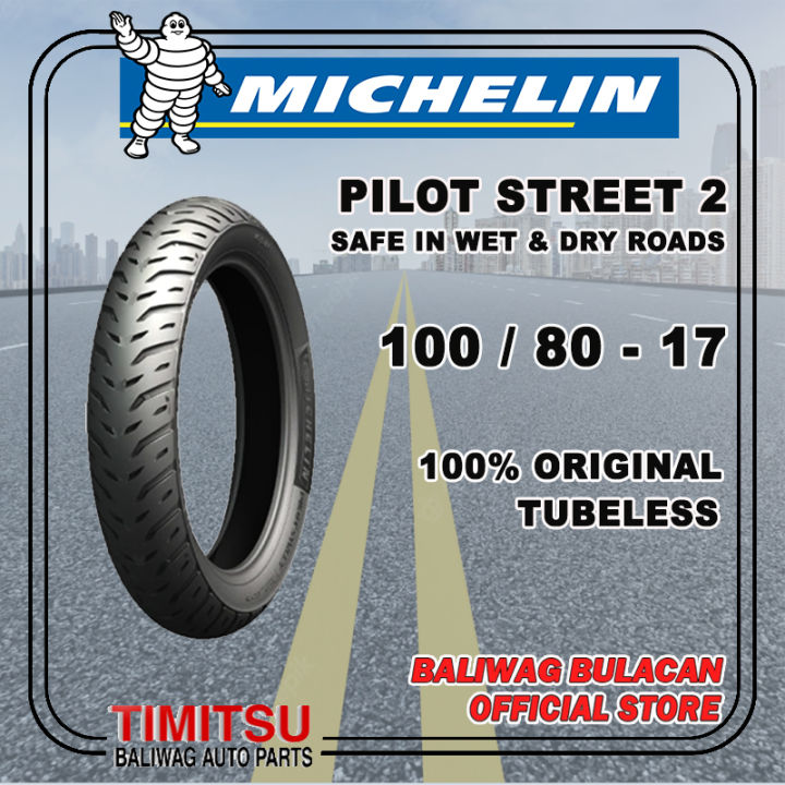100/80-17 / 100/80 R17 TUBELESS PILOT STREET 2 MICHELIN
