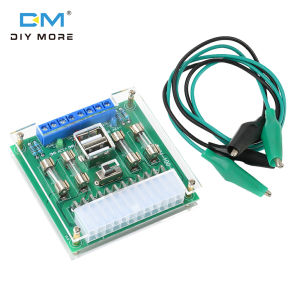 diymore 20/24Pin ATX Power Strip Power Adapter Module Desktop Computer Power Module 3.3V5V12V Wiring Module Power Supply Lead Out Four-Color Indicator