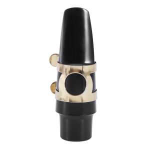Alto Sax Saxophone Mouthpiece Plastic with Cap Metal Buckle Reed Mouthpiece Patches Pads Cushions
