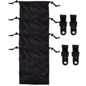 4Sets Windproof Outdoor Door Curtain Weighted Bag Clip for Bow Porch Terrace Patio Gazebo Porch Courtyard Essential