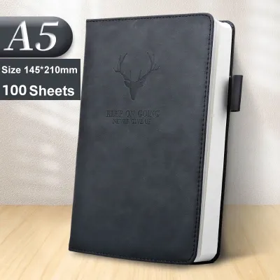buku notebook notepad agenda Agenda Catatan Kerja Meeting Planner NoteBook Notepad Diary Binder Cover Kulit A5 Notebook A5 Buku Catatan Kerja Notebooks Cover Kulit Jurnal Tebal
