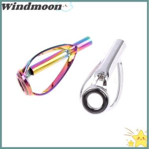 [Windmoon]🌟🌟【Hot Sale】🎈 1pc Sliver Rainbow Top Tip Guide Ring Free of Tangle for Spinning Casting Fishing Rod