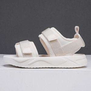 [Free Shipping] WomenS Sports Sandals 2025 Summer New Style Flat Soft-Soled Roman Beach Shoes With Velcro Versatile Casual Shoes For Students