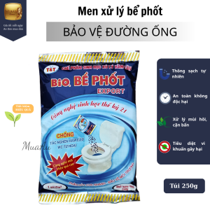 Men xử lý bể phốt Bio 250g – Combo hỗ trợ giảm mùi phân hủy cặn hữu cơ